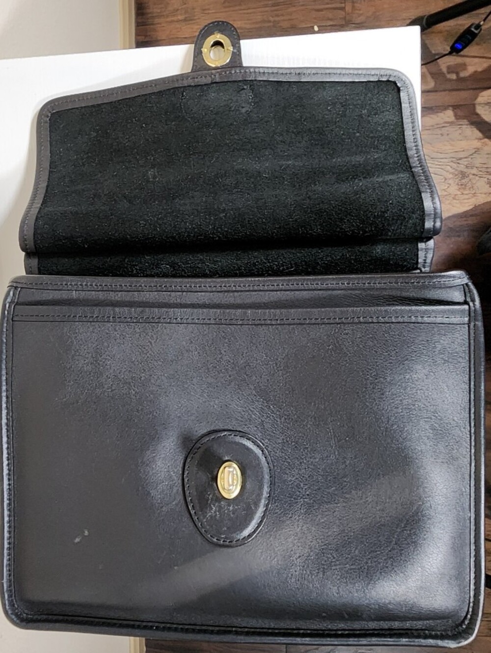 Coach Black Leather Willis Bag - Picture 9 of 13